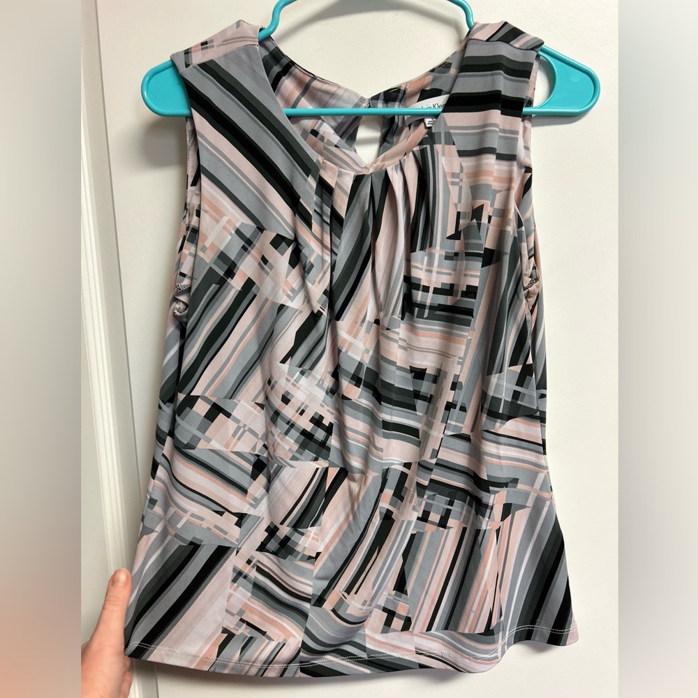 Calvin Klein Sleeveless Dress Top Women’s Size Large